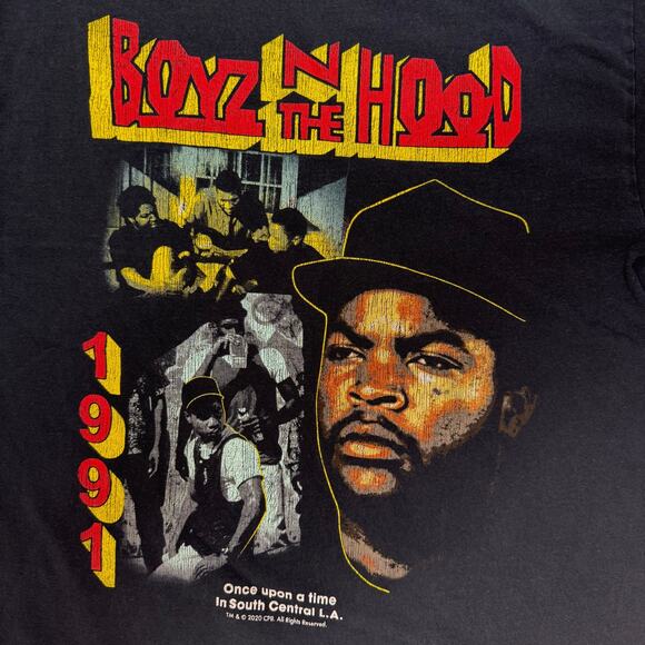Ice Cube Boyz N The Hood Tee Men’s M Black 1991 Rap Movie Hip Hop T-Shirt - Picture 4 of 6